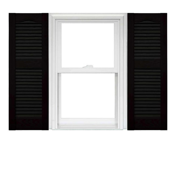 Mid America Open Louver Vinyl Shutters (1 Pair)