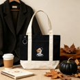 thumbnail image 3 of Halloween Canvas Tote Bag, Mini Tote Purse, Reusable Shoulder Handbag for Party, Shopping, Travel & Daily Use, 3 of 4