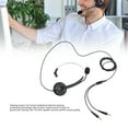 thumbnail image 5 of M Buder Call Center Headset Mono Noise Cancelling Dual 3.5mm Plug Computer On Ear Headphone 6.6ft / 2m Cable, 5 of 9