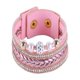 thumbnail image 1 of Accesorios de joyería de tejido de pulsera de diamantes de imitación de terciopelo de moda con cuentas (rosa), 1 of 3