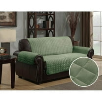 Kashi Home Microsuede Box Cushion Loveseat Slipcover