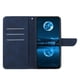 thumbnail image 2 of KAIYANG HT05 Funda para teléfono Samsung Galaxy A12/M12/F12 con estampado de líneas y función atril, de piel sintética con tacto suave, estilo F, color azul Samsung Galaxy A12, 2 of 5