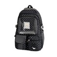 thumbnail image 2 of Y2K Striped Backpack for Women Cute Lightweight Aesthetic 90s Vintage Star Print Bookbag Daily Use, 2 of 3