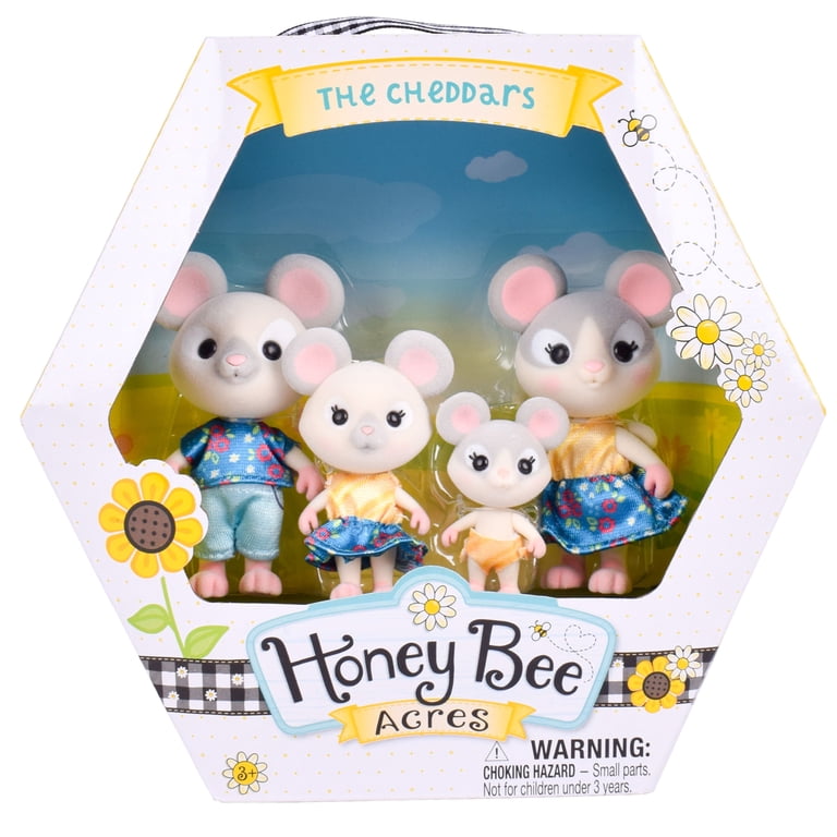 Honey Bee Acres Cheddars Mouse Family, Set of 4 Figures photo 6