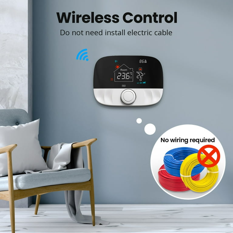 Smart RF433 Wireless Thermostat Wifi Tuya Temperature Controller