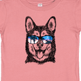 thumbnail image 4 of Inktastic Siberian Husky Sketch Portrait with Sunglasses Boys or Girls Baby T-Shirt, 4 of 5