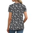 thumbnail image 5 of Spring Tops for Women Viikei Womens Tops Clearance under $5,Plus Size Womens Tunic Tops Short Sleeve,Women's New Short-sleeved V-neck Pullover Casual Printed Fashion Top Multicolor L, 5 of 7