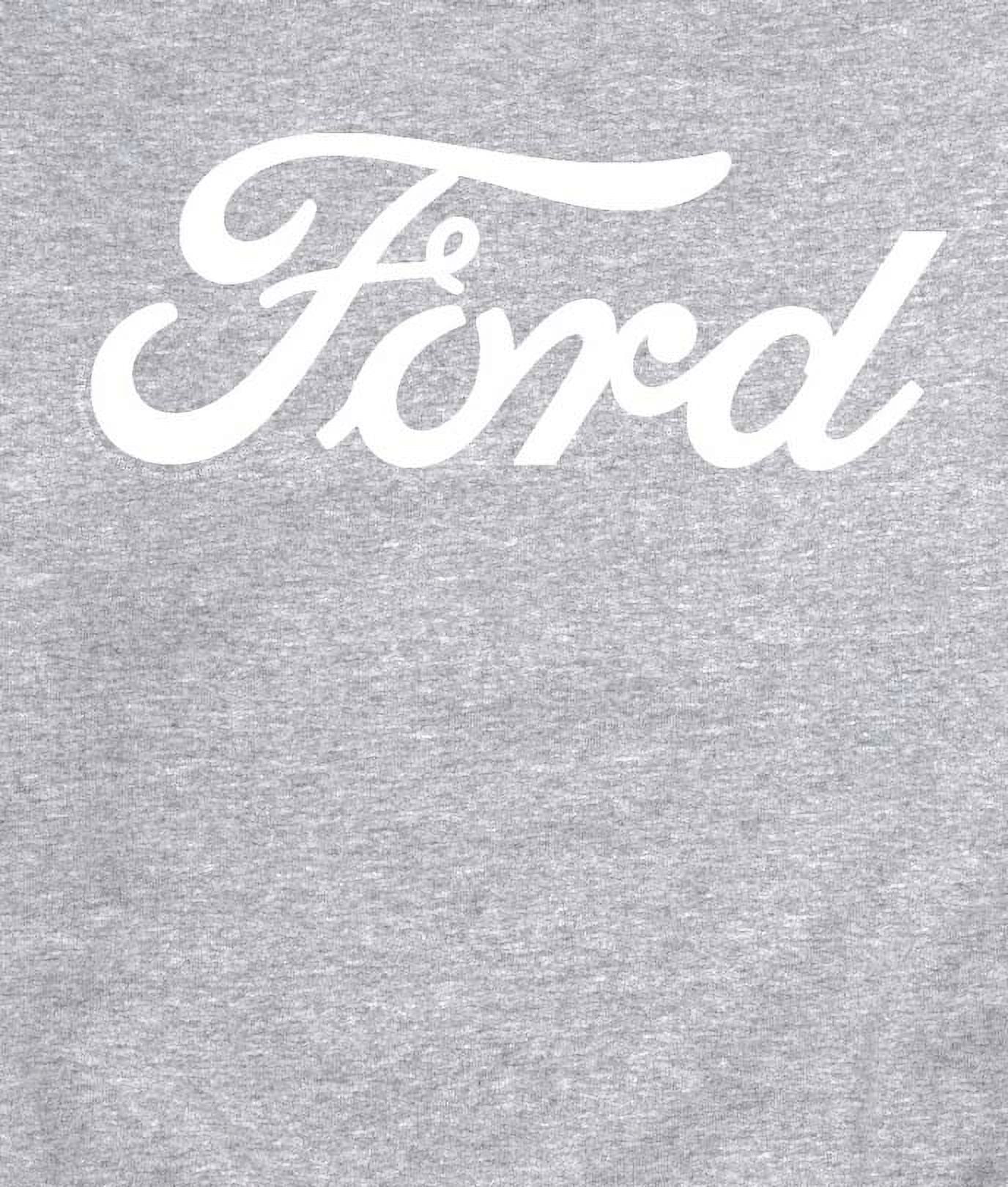 Ford - Ford One Color Script Logo - Men's Crew Fleece Pullover Sweatshirt