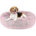 thumbnail image 1 of Calming Donut Fluffy Dog Bed Large Medium Small. Washable Anxiety Soft Plush, 1 of 4
