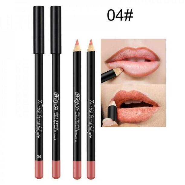 Clearance 12 Colors Matte Smooth Nude Color Lip Pencils Lipliner Pencil ...