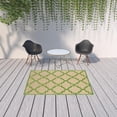 thumbnail image 6 of 5' X 8' Sand Geometric Stain Resistant Indoor Outdoor Area Rug, 6 of 6