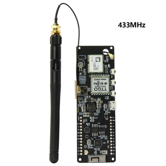 TTGO T-Beam ESP32 WiFi Módulo Bluetooth inalámbrico ESP 32 GPS NEO-M8N IPEX LORA 32 Soporte de batería, 430MHz sidaley EL2860-01B