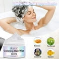 thumbnail image 5 of Temporary Hair Color Wax,Natural Hairstyle Cream Professional Coloring Mud for Men Women Kids Party Cosplay Date - White, 5 of 10