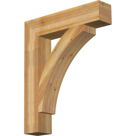 

Ekena Millwork 6 W x 30 D x 36 H Thorton Block Rough Sawn Bracket Western Red Cedar