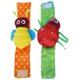 thumbnail image 2 of Calcetines de sonajero para bebé, 2 piezas de animales infantiles, muñequeras con sonajero para insectos, calcetines con sonajero para animales infantiles, durabilidad probada en el tiempo, 2 of 10