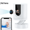 thumbnail image 3 of 2PC 1080P Security Camera Indoor, Pet Camera Use Ease Life APP , Voice Intercom Foldable Baby Camera for Home Security, 3 of 3