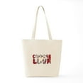 thumbnail image 6 of CafePress - CHOOSE LOVE Tote Bag - Unisex Canvas Tote Bag, Beige, 1-Piece, 6 of 7