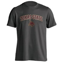 Texas State University Bobcats Classic Arch with Mascot Short Sleeve T-Shirt