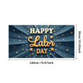 thumbnail image 2 of Decorative Design Happy Labor Day Banner for Holiday Celebration Indoor Decoration Party Event, 2 of 7