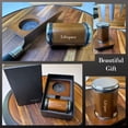 thumbnail image 5 of Lifespace Walnut & Alloy Rolling Knife Sharpener with 4 Blade Angles in a Gift Box, 5 of 11