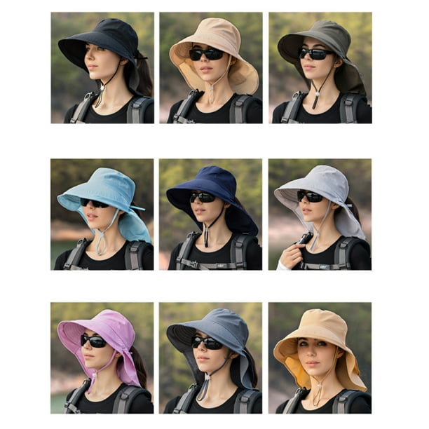 Women Bucket Hat,Women Sun Hat with Women Sun Hatwith Neck Flap UV  Protection Bucket Hat High-Precision Functionality 