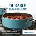thumbnail image 6 of Farberware Easy Clean 14 Inch One-Pot / Stockpot / Dutch Oven Family Braising Pan with Lid, Dishwasher Safe, Aqua, 6 of 12
