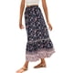 thumbnail image 2 of Lucakuins - Falda larga bohemia para mujer, elegante cintura elástica, floral, fluida, para verano, informal, diario Lucakuins moda, 2 of 5