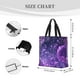thumbnail image 3 of Fotbe Purple Bubble Abstract Art Bolsa Tote con Estampado para Mujer, Bolsos con Cremallera, Bolsa de Hombro Casual de Gran Capacidad con Bolsillos Internos, 3 of 7
