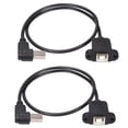 thumbnail image 1 of 2X USB 2.0 B Male to USB B Female Socket Printer Panel Mount Extension Cable 50cm, 1 of 5
