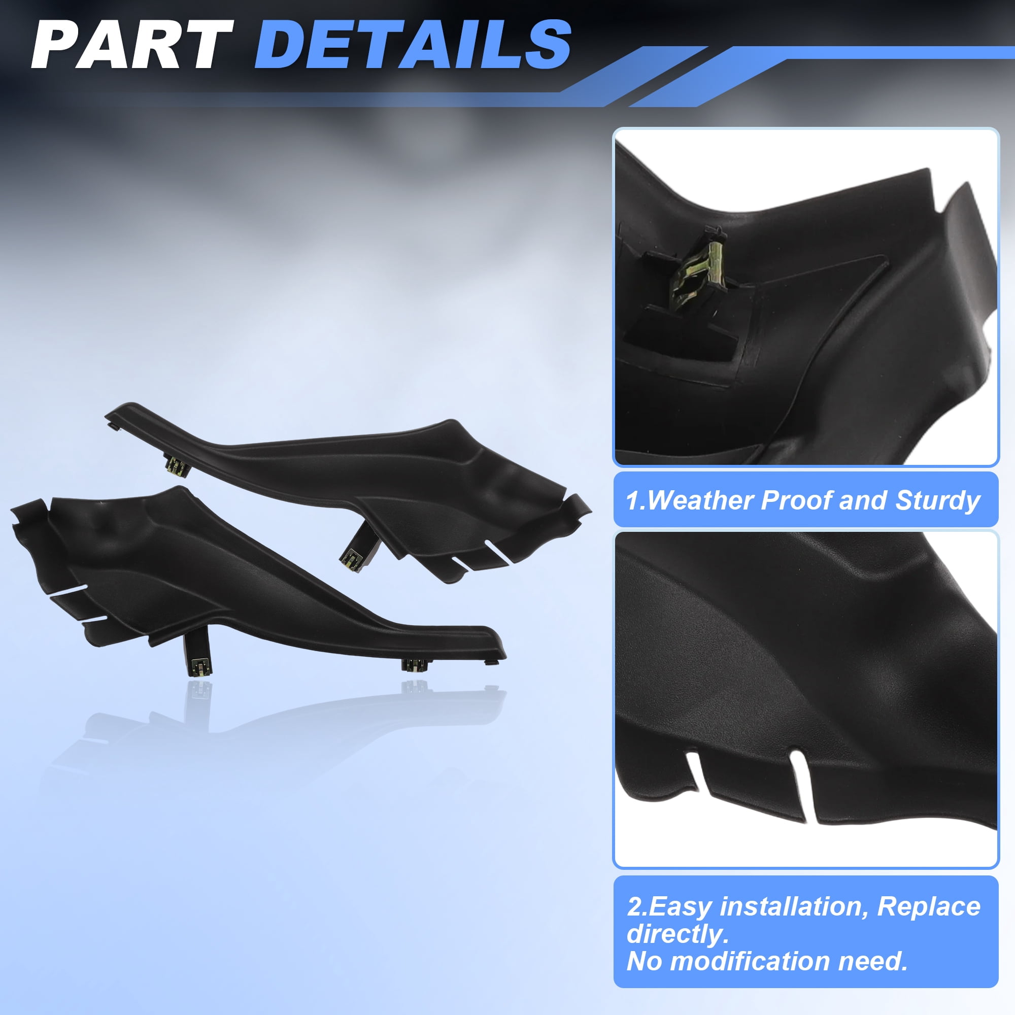 Unique Bargains Windshield Cowl Replacement for Jeep Cherokee 2014-2018 Models