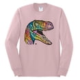 thumbnail image 3 of Dean Russo Raptor Animal Lover Mens Long Sleeve Shirt, Light Pink, Medium, 3 of 6