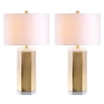 thumbnail image 6 of SAFAVIEH Alya 28 In. High Table Lamp, Brass Gold/White, Set of 2, 6 of 7