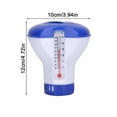 thumbnail image 3 of Lttoisl PULMCheerger Distributeur de Chlore Flottant avec Thermomètre, Flotteur de Produits Chimiques pour Piscine et Spa, Chlorinateur Réglable pour Tablettes, Matériau Plastique, Diamètre de 4,7 Pouces, 3 of 8