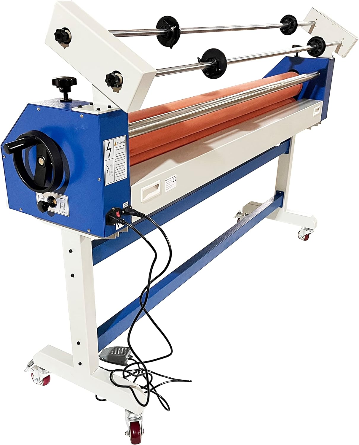 EQCOTWEA 63" Automatic/Manual Semi-auto Cold Laminator Cold Roll Laminating Machine for Vinyl Photo Film