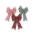 thumbnail image 3 of Momentum Brand Red and Black Buffalo Plaid Check Bows, 2-ct. Packs; 7 X 5.5-in, 3 of 3