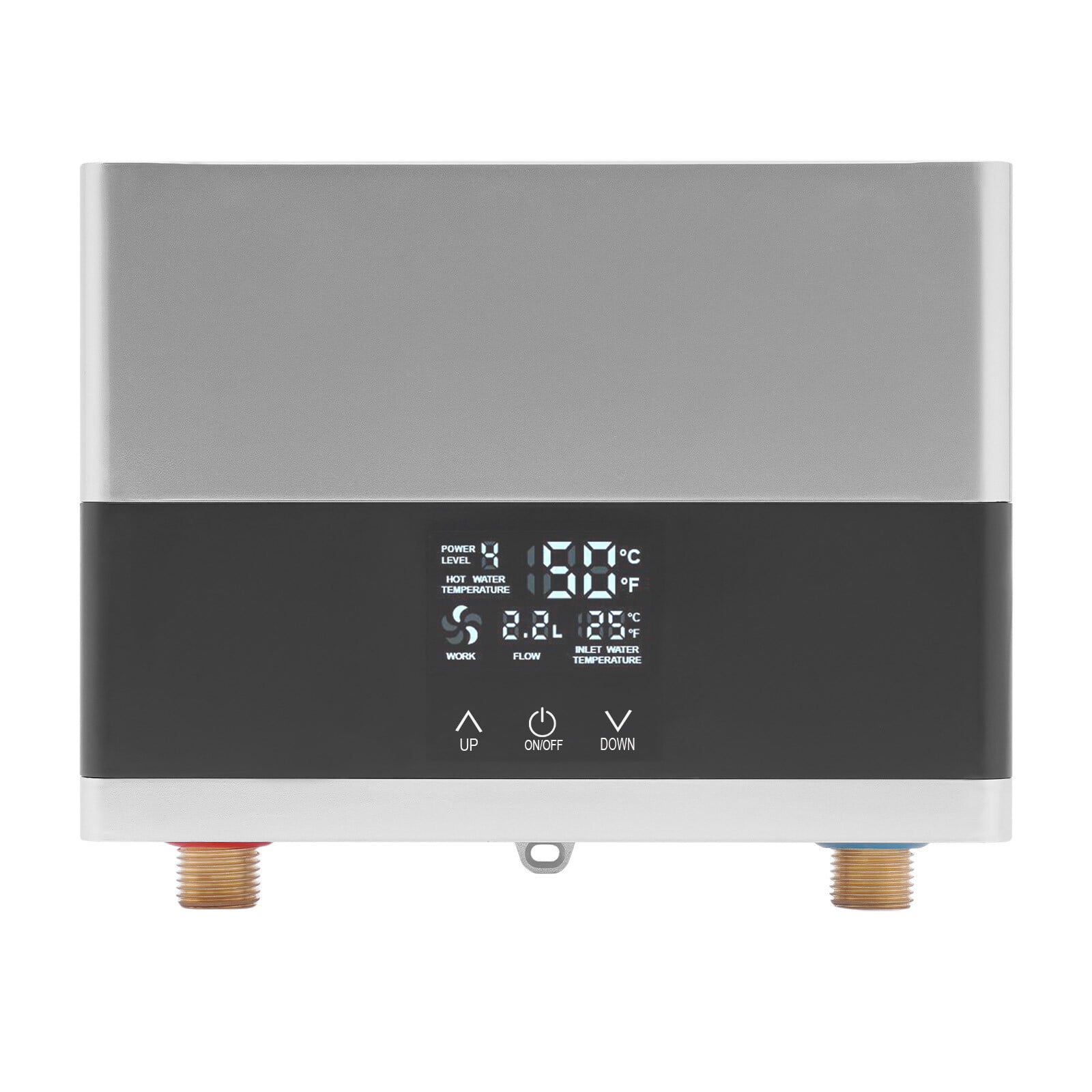 DENEST Mini Electric Tankless Water Heater 4000W 110V Constant Temperature Instant Hot Water Heater with Remote Control Digital Display