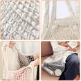 thumbnail image 2 of YEKEYI Net Shopping Bag Reusable Grocery Bags Net Storage Bag Long Handle Cotton Mesh Net Tote Bag Fruit Vegetable Net Bags Organizer, 2 of 6