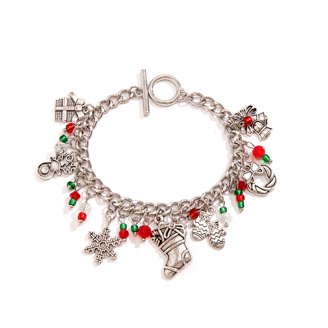 Twinfree Christmas Bracelets, Snowman, Bell, Deer, Tree  display picture 1