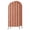 Burnt Orange, variant on 4FT Arch Backdrop Covers, Vintage Tan Striped Wedding Arch Cover Stretchy, Rustic Minimalist Vertical Stripes Chiara Arches Backdrop Stand Covers for Birthday Baby Shower Party Banquet Decor