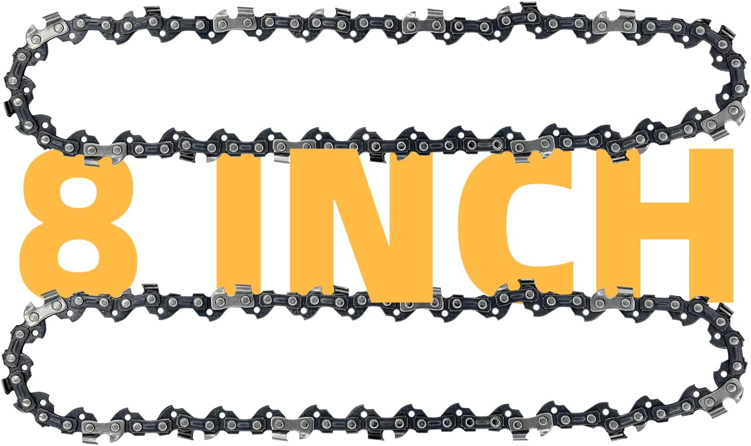 8 Inch Chainsaw Chain 3/8" LP Pitch .050" Gauge 33 Drive Links, 8 Inch