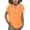 Orange, variant on CCRFTGI Cute Tops for Kids Girls Linen Size 10-12 Short Sleeve Button V Neck Summer Soft T-Shirts Trendy Lightweight Girls Clothes Tops Orange 5-6 Years