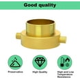 thumbnail image 3 of Fire Hydrant Hose Adapter 2-1/2" NST/NH Female x 2" NPT Male, Brass Fire Hydrant Adapter to Garden Hose, 3 of 7