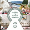 thumbnail image 6 of Valentine's Day Outdoor Rug for Patio/Deck/Porch, Non-Slip Large Area Rug 6 x 9 Ft, Watercolor Love Truck Roses Buffalo Plaid Indoor Outdoor Rugs Washable Area Rugs, Camping Rug Carpet Runner, 6 of 8