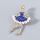 thumbnail image 5 of Broches de bailarina de ballet, broche de bailarina de oro de moda, ramillete de bailarina para azul, 5 of 9