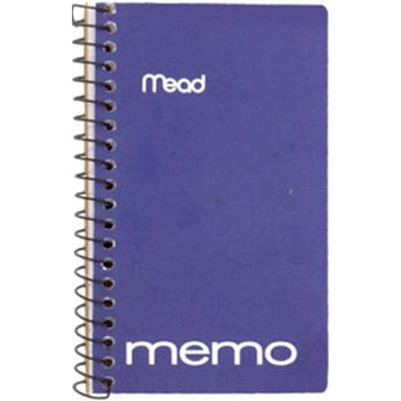 Mead Memo Book, College Ruled, 5 x 3 pulgadas, Wirebound, 60 hojas, surtido (45534)