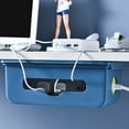 thumbnail image 3 of EIMELI Cable Management Box Under Desk Hidden Organizer for Desktop Home Office - White, 3 of 4