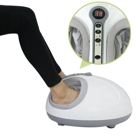 Zeny Shiatsu Kneading Rolling Vibration Electric Foot Massager Machine Personal Massage Health Care LED Display Air Pressure