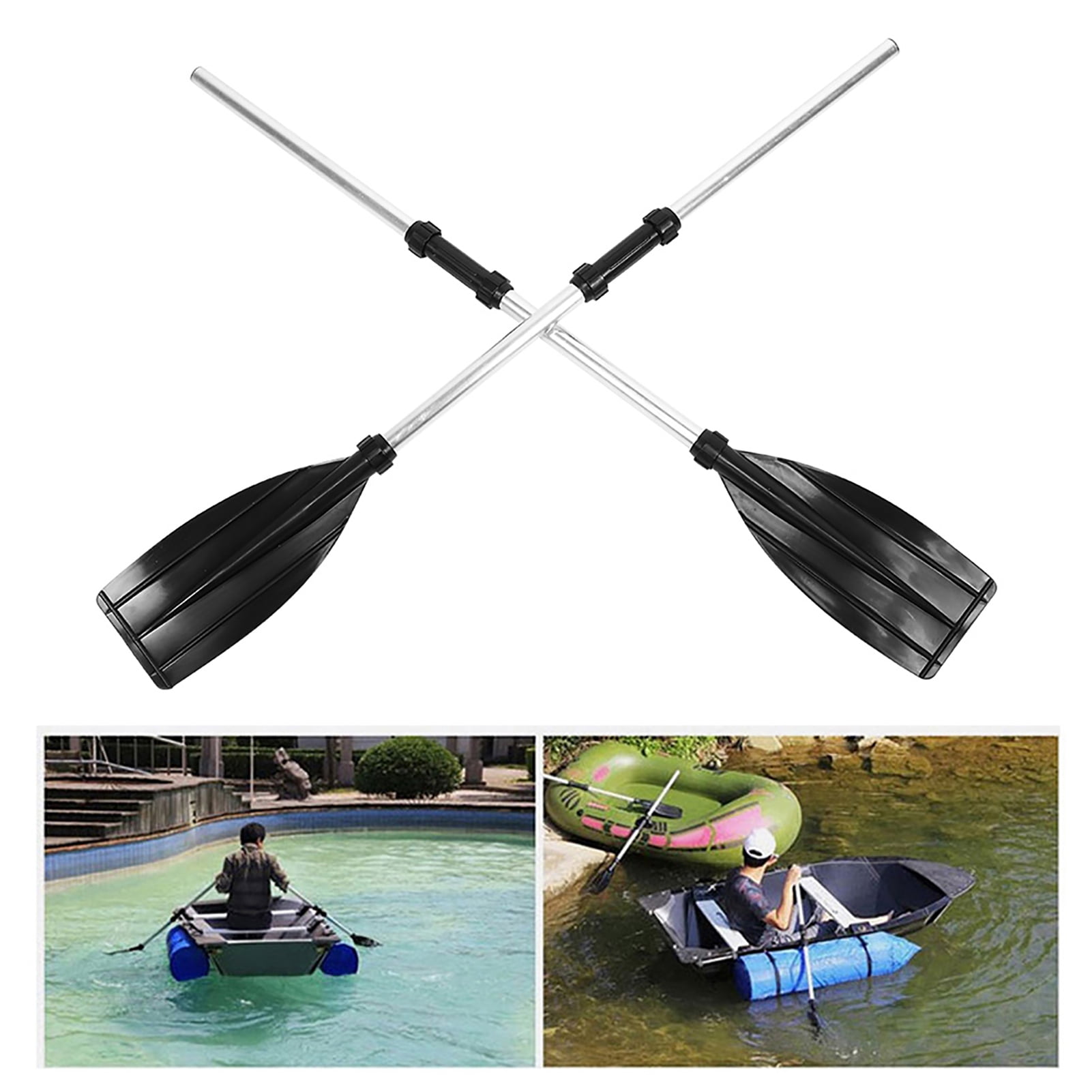 Boat Oars, Portable 210cm Afloat Marine Paddles Rustproof Lightweight Dual End For Kayak Raft