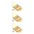 thumbnail image 4 of relayinert Mandolin Tailpiece Triangular Stringed Replacement Part with Screws Decorative Repair Guitar String Accessory 1 3Set, 4 of 6