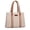 Brown-Tan, variant on Wrangler Double Compartment Tote Bag for Women Whipstitch Handbag, Black